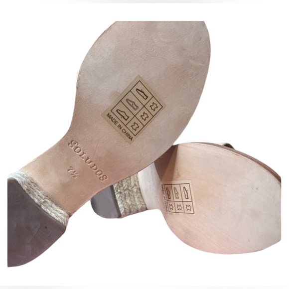 Soludos Capri mid ankle strap block wicker heel!🔥🔥 size 7.5 NEW IN BOX🔥 - Picture 6 of 12